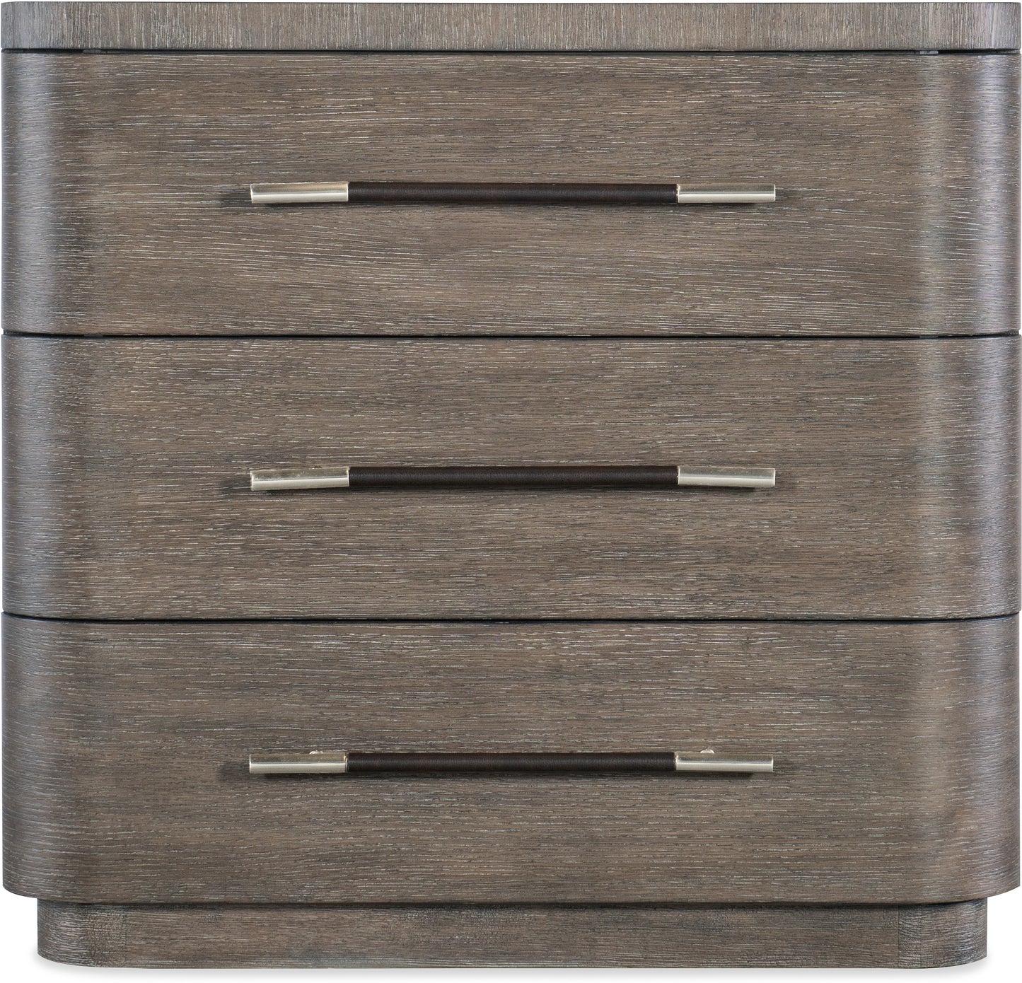 Modern Mood Three Drawer Nightstand Dark Finish