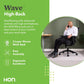 Wave High Back Swivel Desk Chair