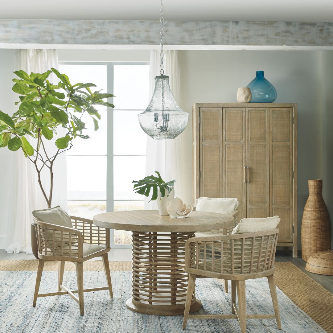 Surfrider 48in Rattan Round Dining Table