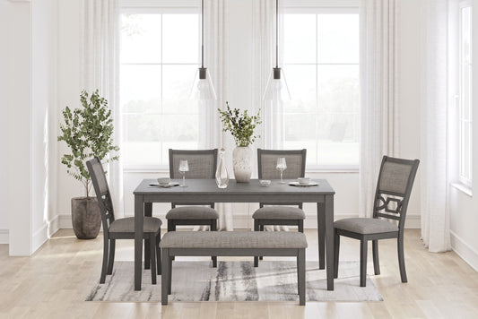 Wrenning Dining Room Table Set (6/CN)