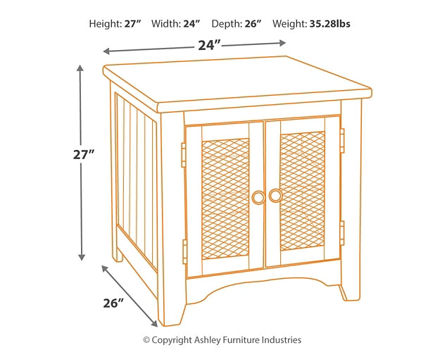 Wystfield Rectangular End Table