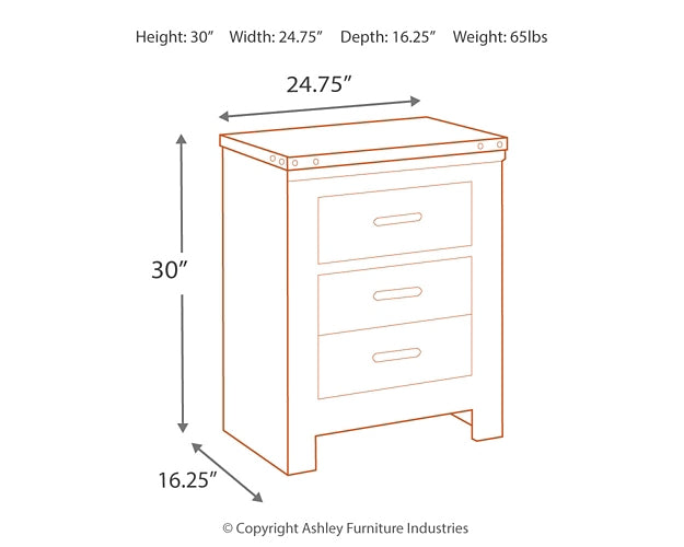 Trinell Queen Panel Bed with Dresser, Chest and Nightstand