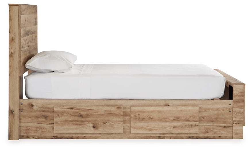 Hyanna  Panel Bed With 1 Side Storage