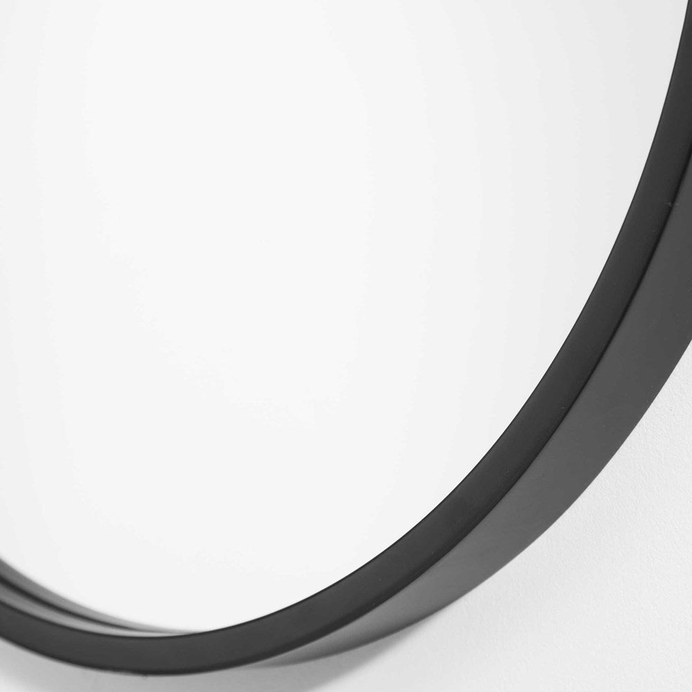 VARINA OVAL MIRROR, BLACK