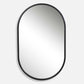 VARINA OVAL MIRROR, BLACK