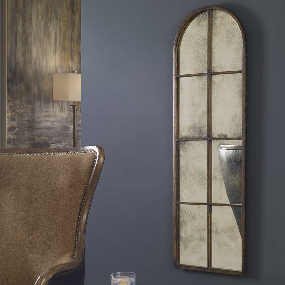 AMIEL ARCH MIRROR, BRONZE