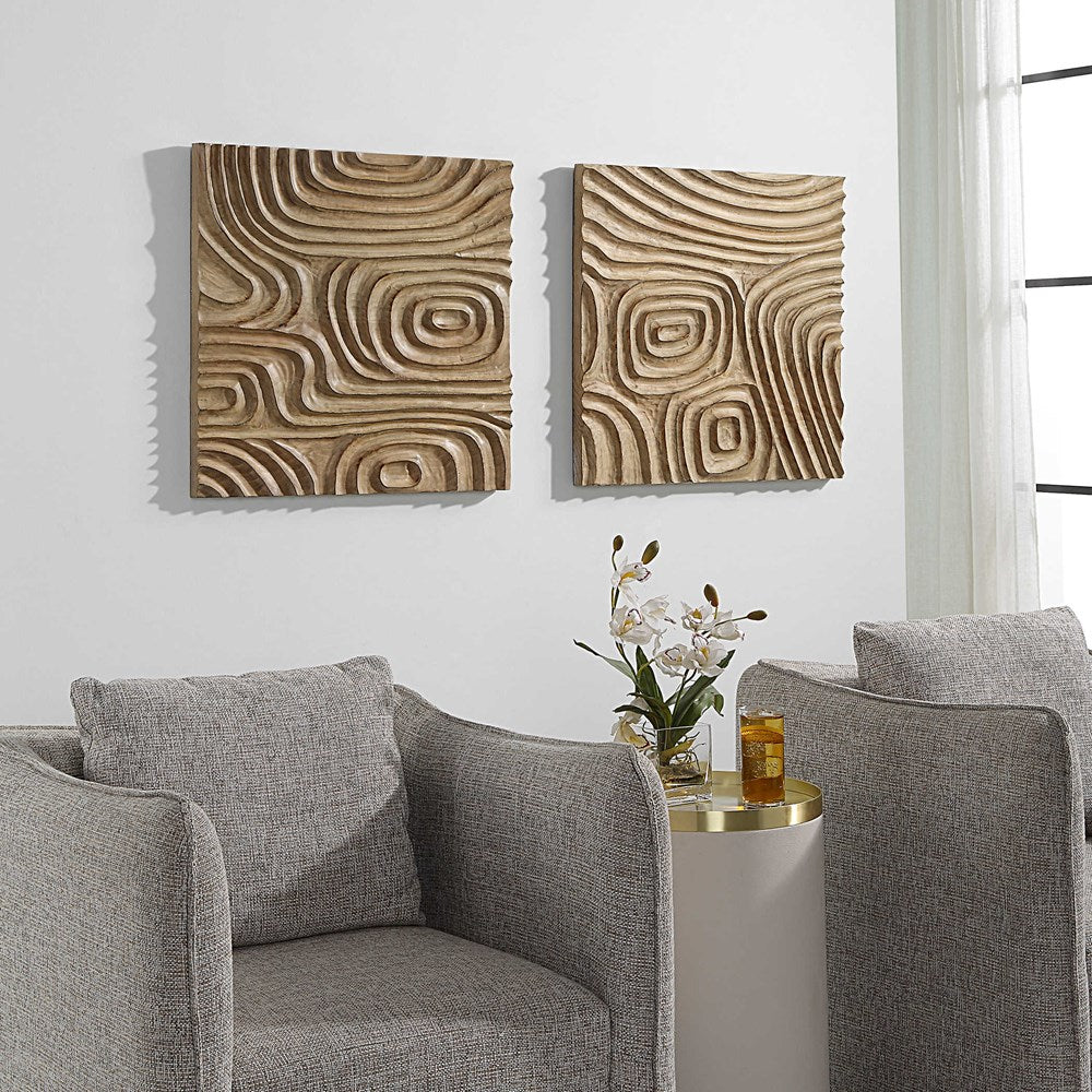 CHANNELS WOOD WALL DECOR