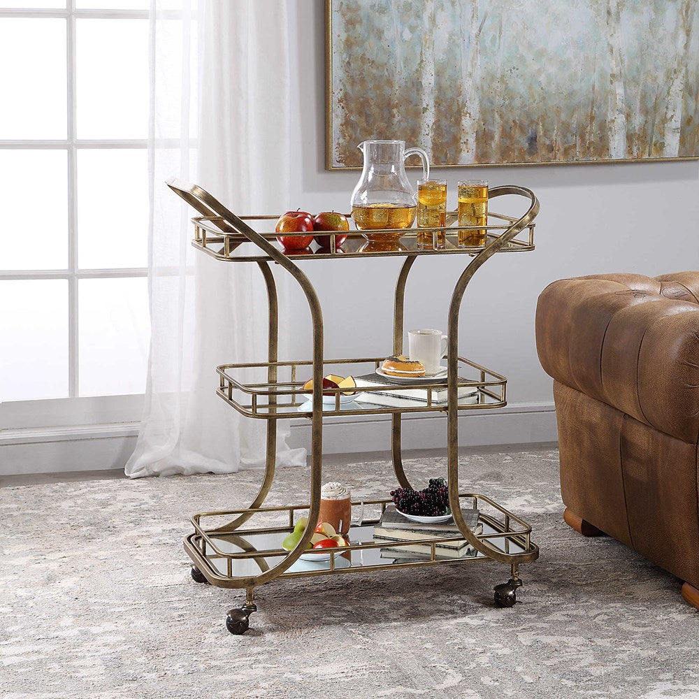 STASSI SERVING CART