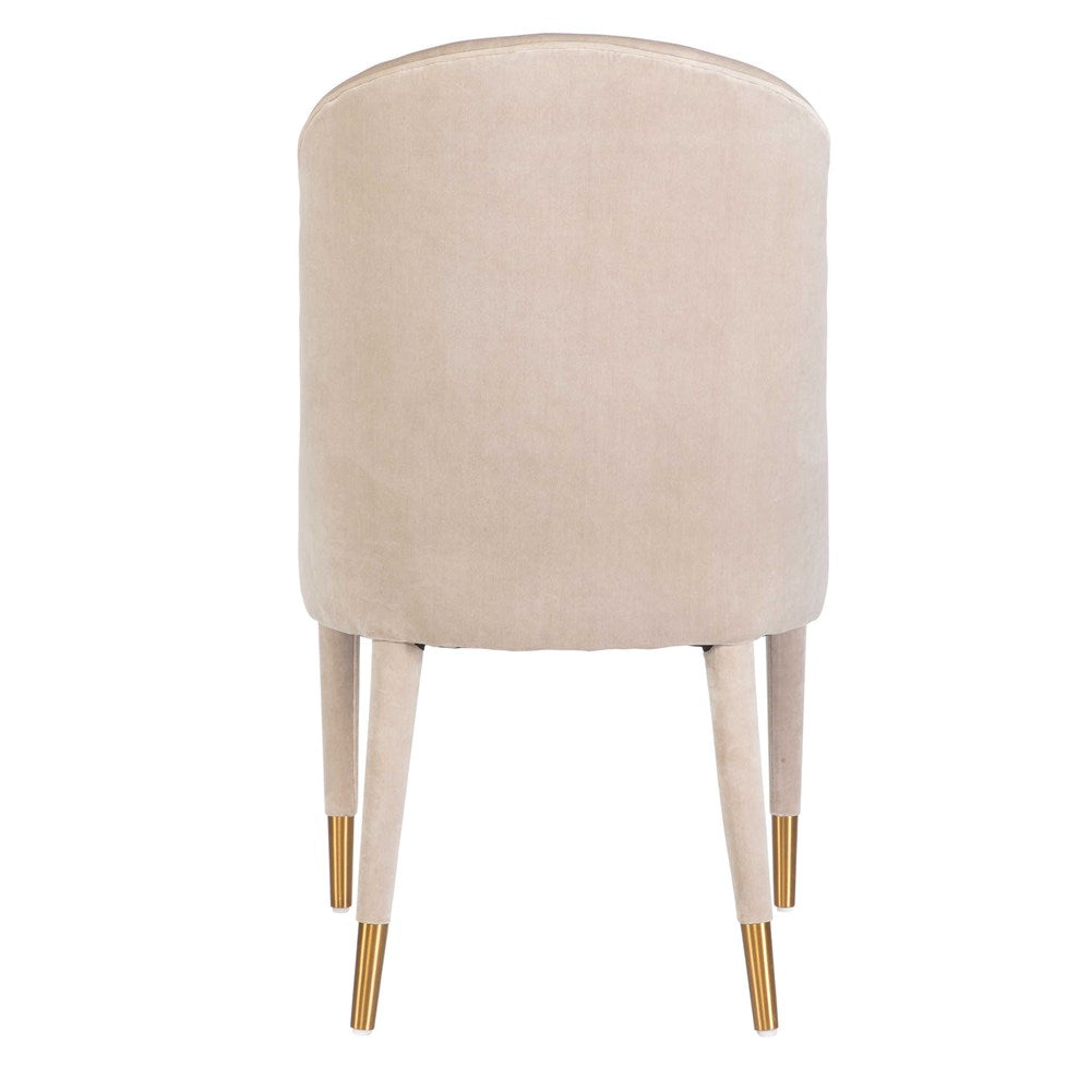 BRIE ARMLESS CHAIR, CHAMPAGNE, 2 PER BOX, PRICED EACH