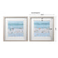 SEA GLASS SANDBAR FRAMED PRINTS, S/2