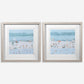 SEA GLASS SANDBAR FRAMED PRINTS, S/2