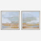 ABSTRACT COASTLINE FRAMED PRINTS, S/2