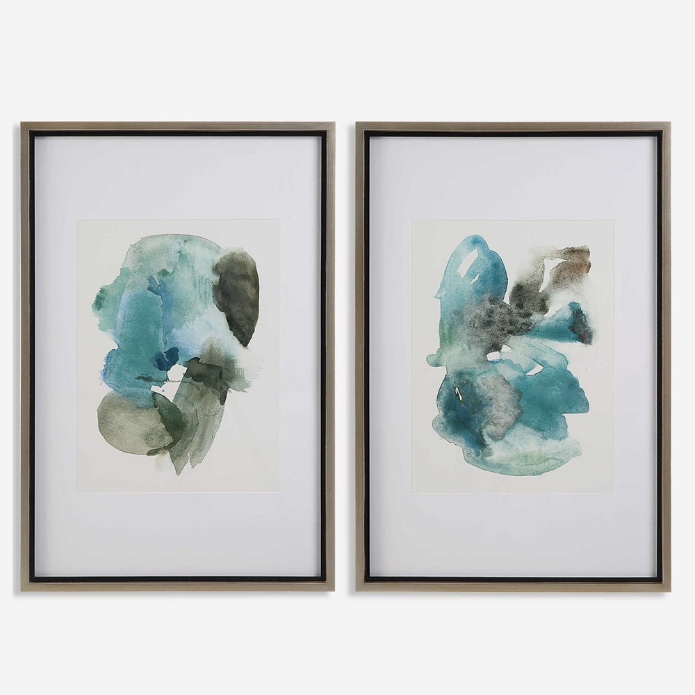 BLUEPRINTS FRAMED PRINTS, S/2