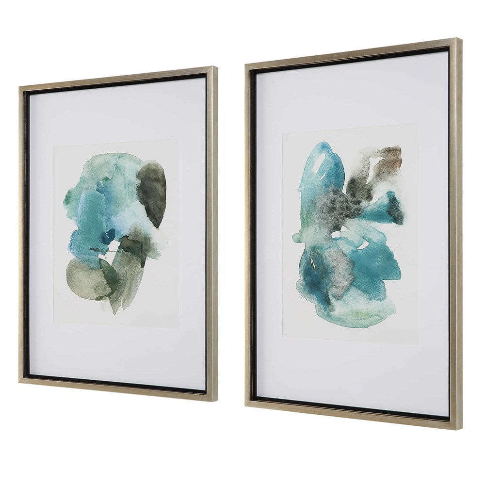 BLUEPRINTS FRAMED PRINTS, S/2