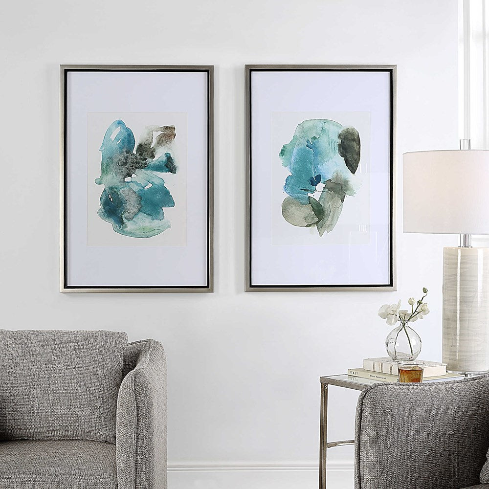 BLUEPRINTS FRAMED PRINTS, S/2