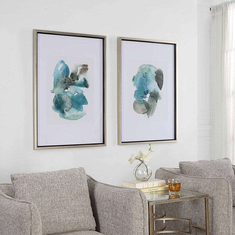 BLUEPRINTS FRAMED PRINTS, S/2