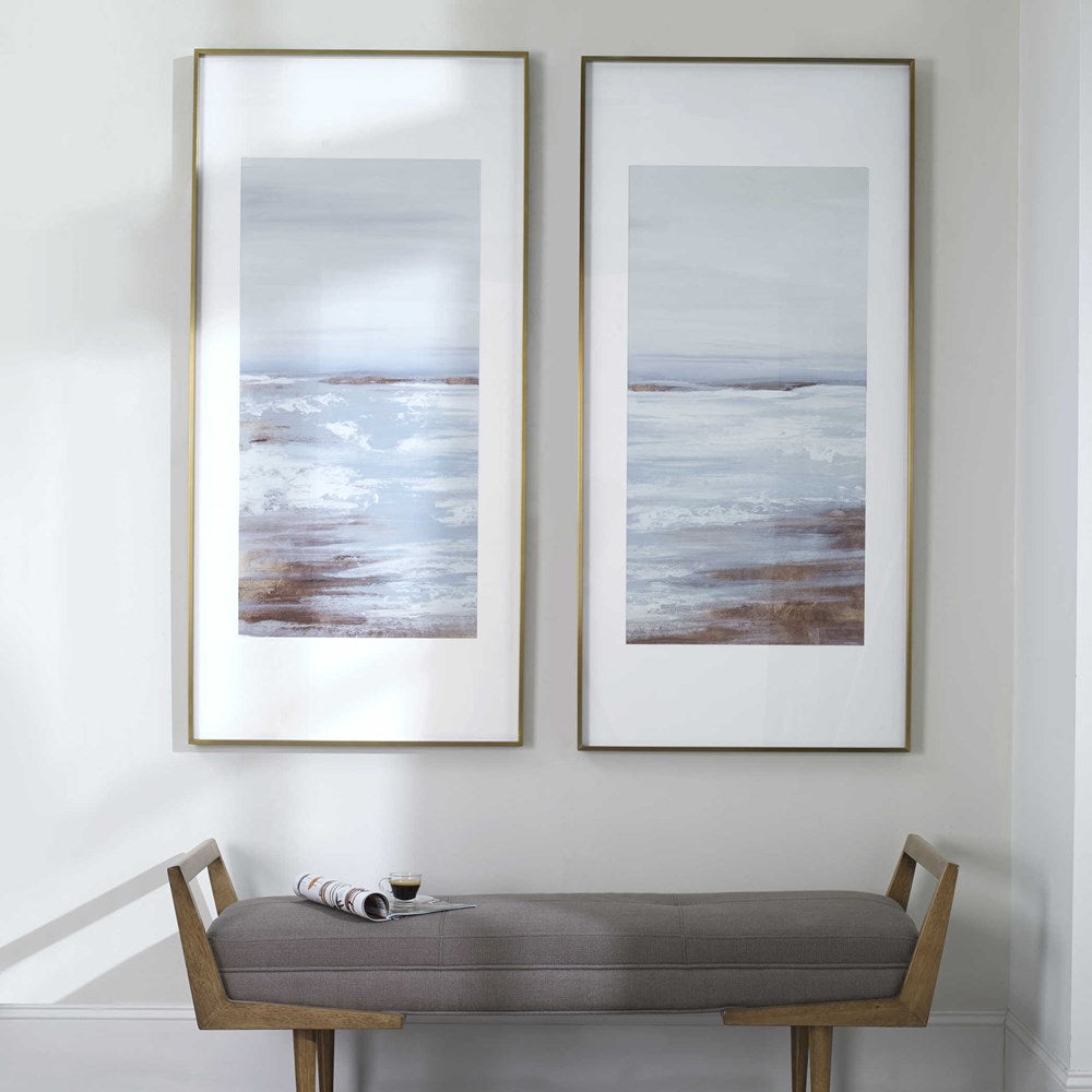 COASTLINE FRAMED PRINTS, S/2