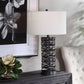 ALITA RUST BLACK TABLE LAMP