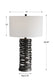 ALITA RUST BLACK TABLE LAMP