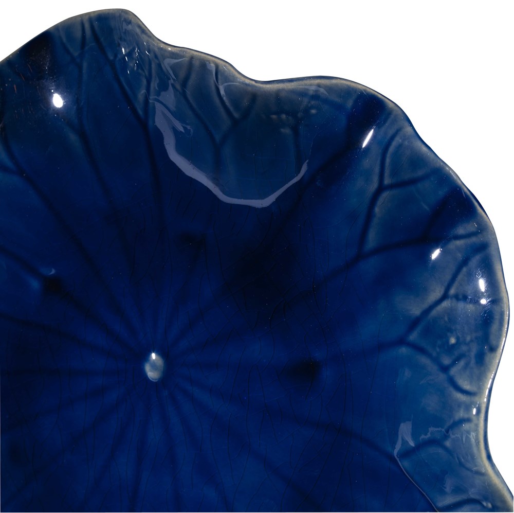 ABELLA CERAMIC WALL DECOR, COBALT, S/3