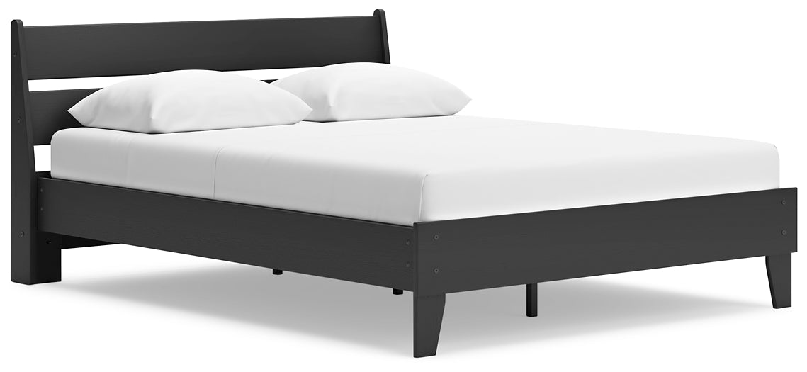 Socalle Queen Panel Platform Bed with Dresser