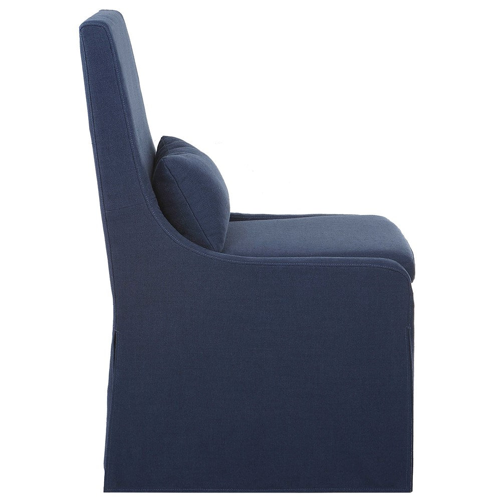 COLEY ARMLESS CHAIR, DENIM