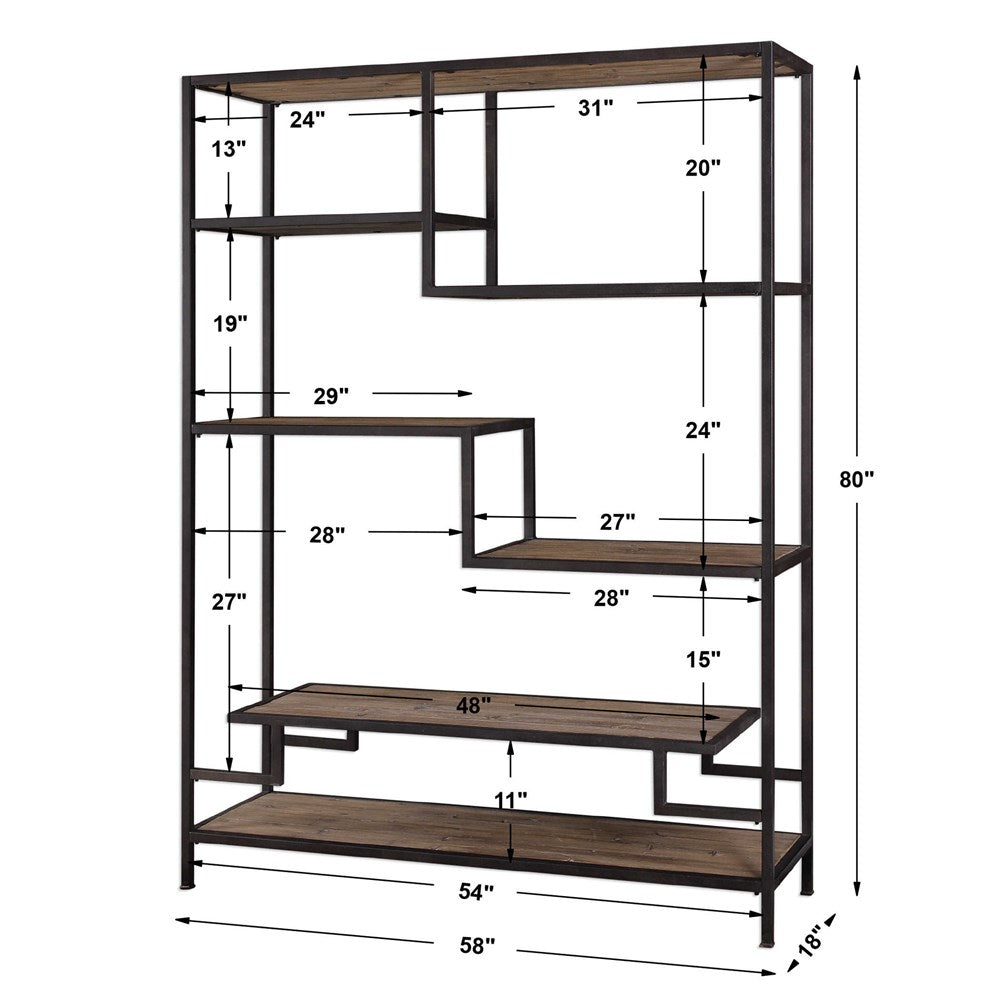 SHERWIN ETAGERE, 2 CARTONS