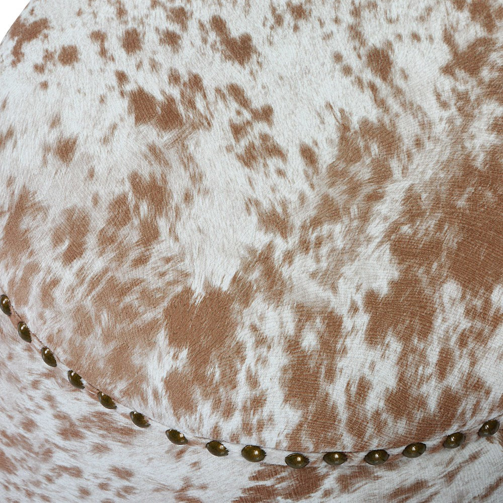 GUMDROP OTTOMAN, COW HIDE