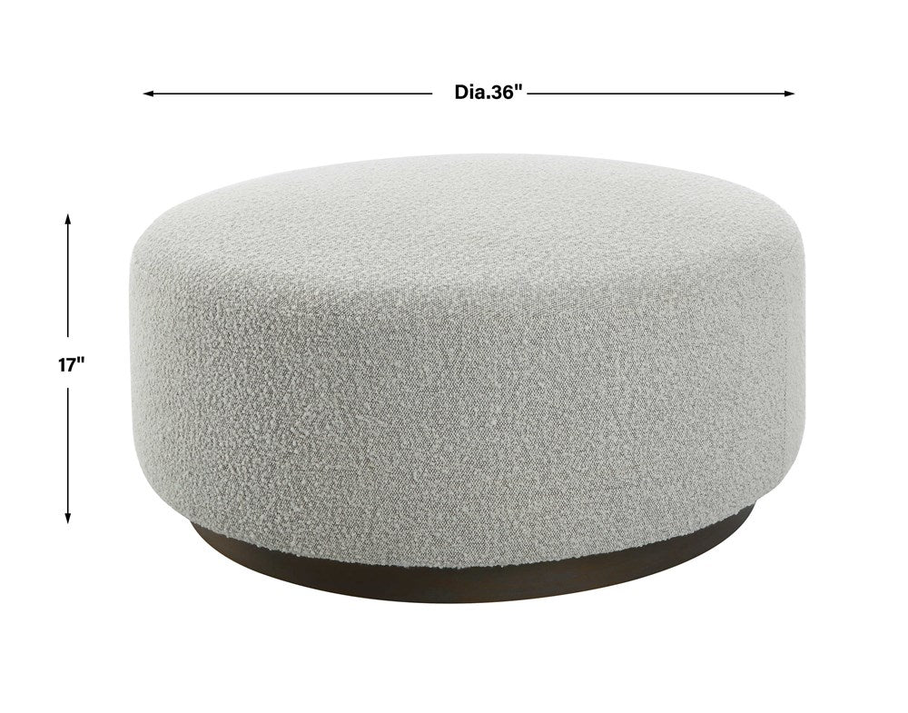 AVILA OTTOMAN, LARGE, GRAY