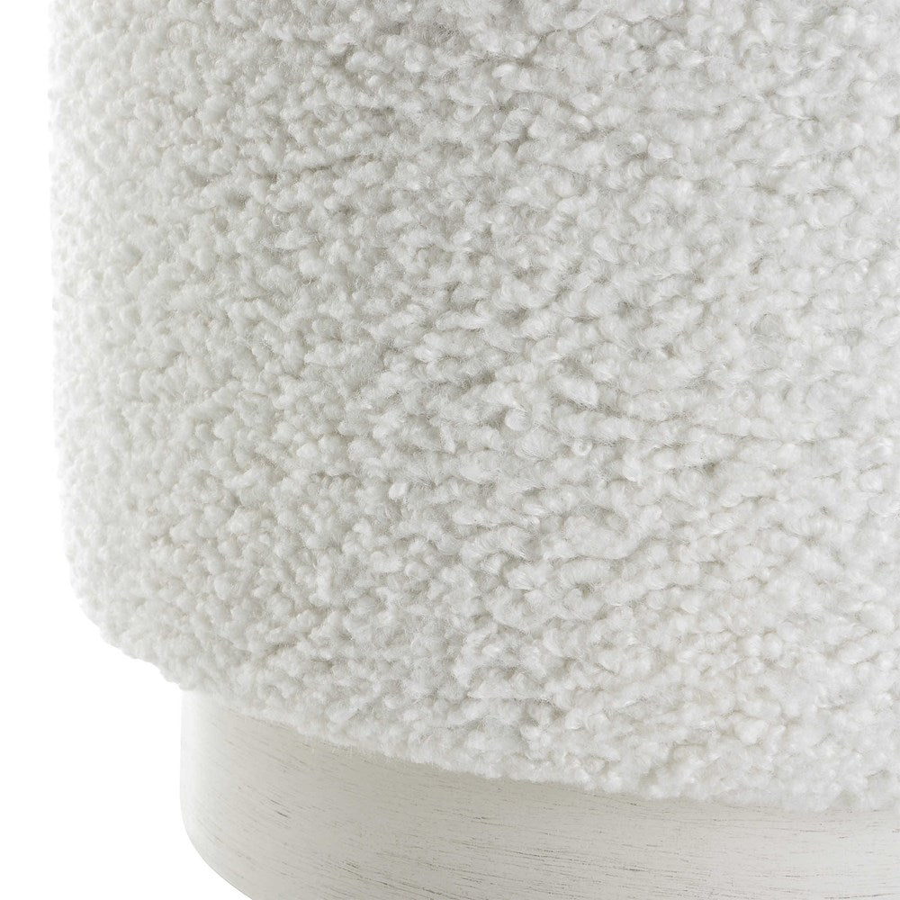 AVILA OTTOMAN, WHITE