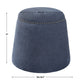 GUMDROP OTTOMAN, DENIM