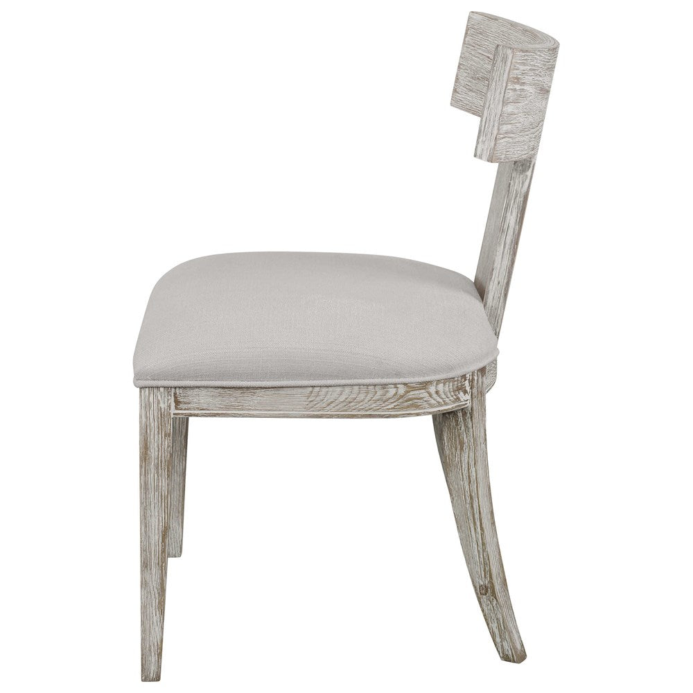 IDRIS ARMLESS CHAIR, WHITE, 2 PER BOX, PRICED EACH