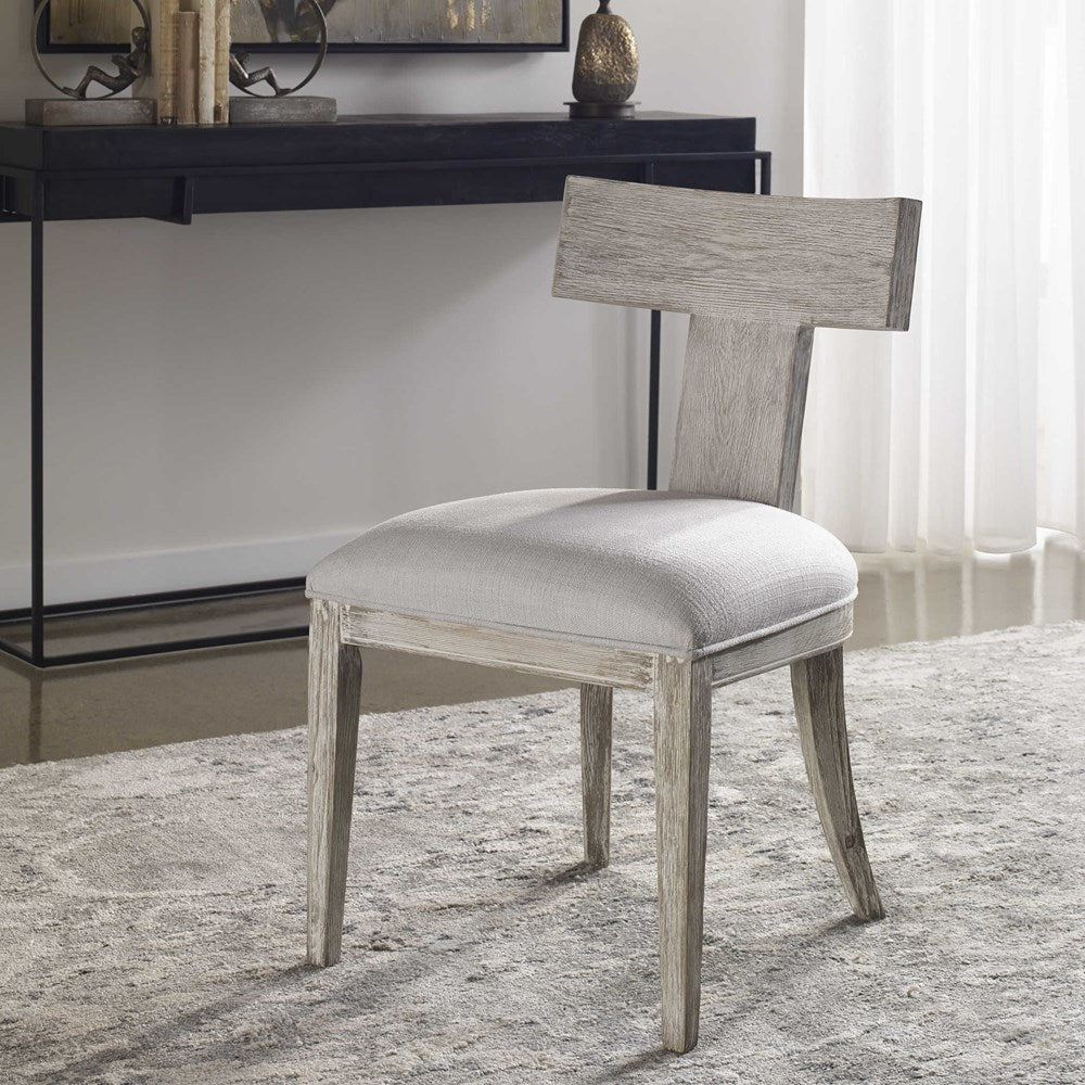 IDRIS ARMLESS CHAIR, WHITE, 2 PER BOX, PRICED EACH