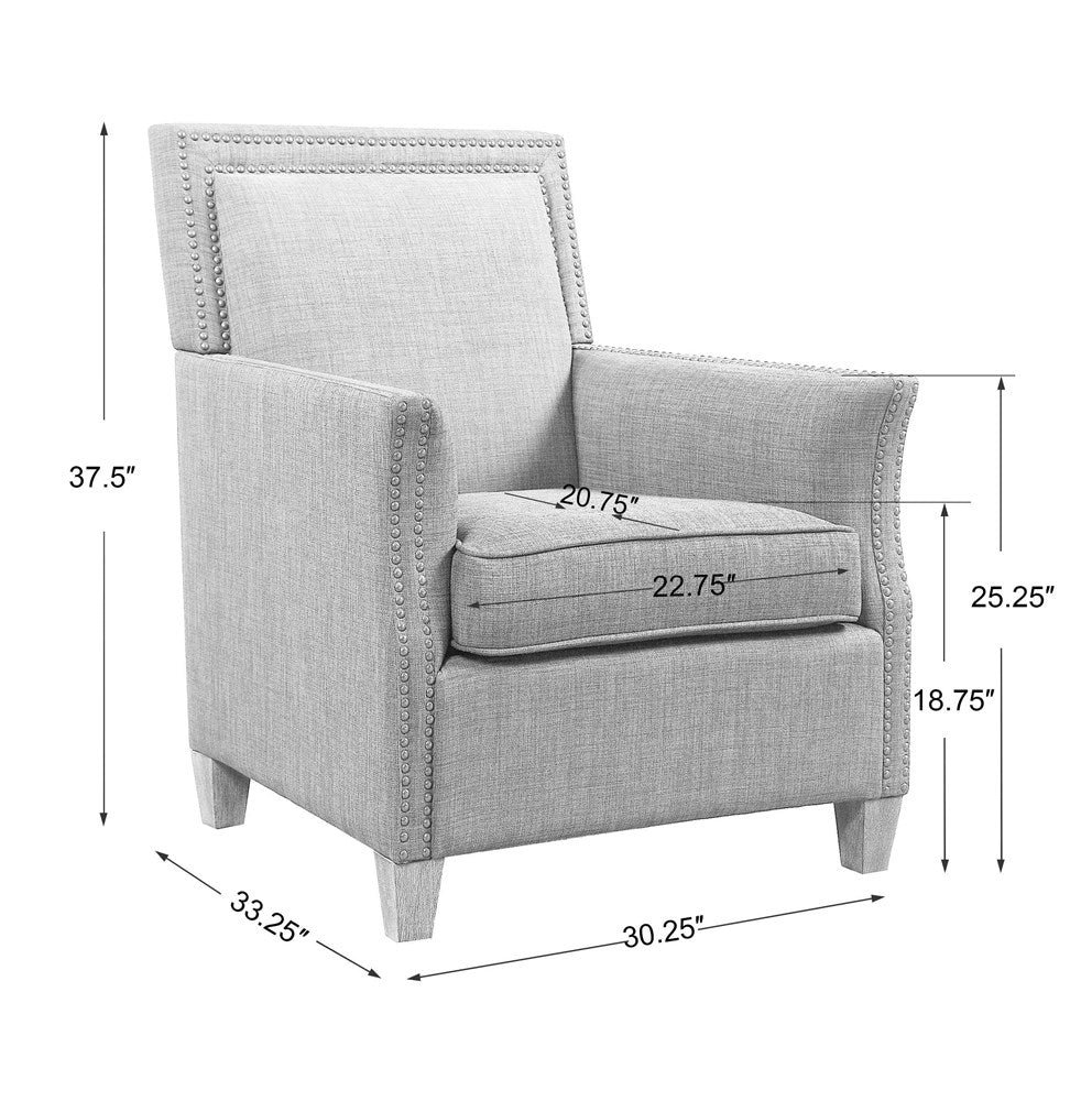 DARICK ARMCHAIR, CHARCOAL