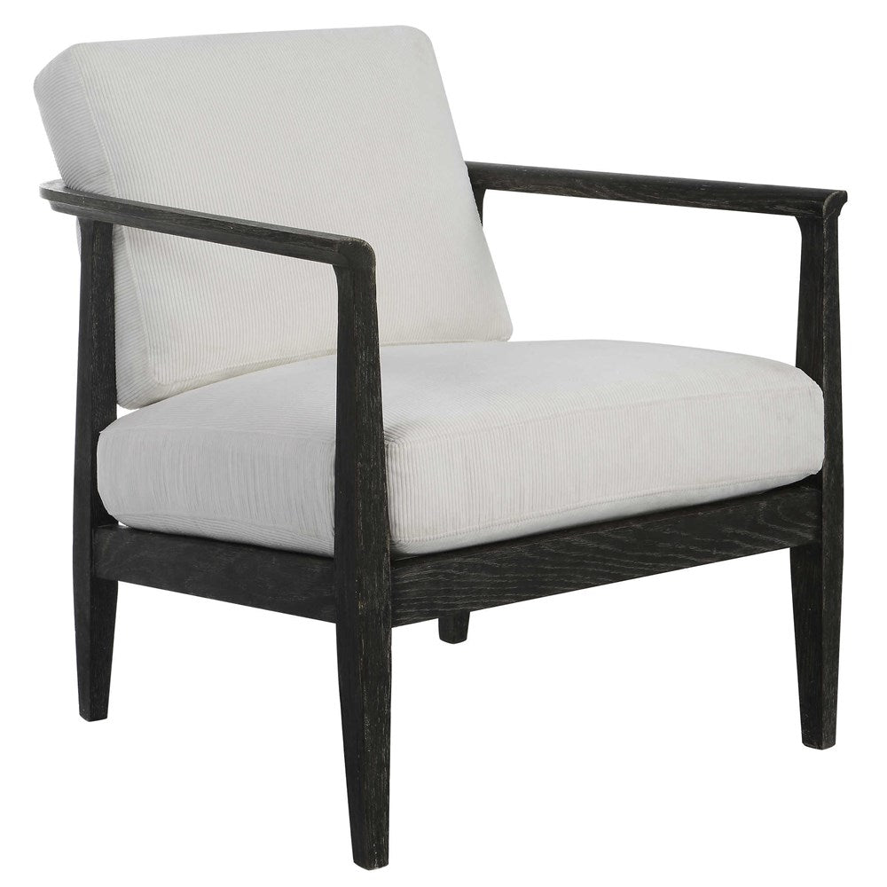 BRUNEI ACCENT CHAIR, WHITE