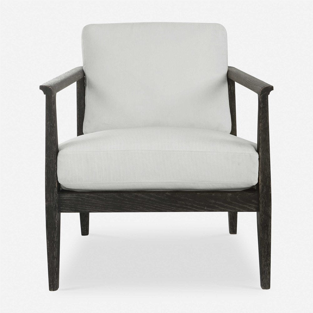 BRUNEI ACCENT CHAIR, WHITE