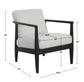 BRUNEI ACCENT CHAIR, WHITE