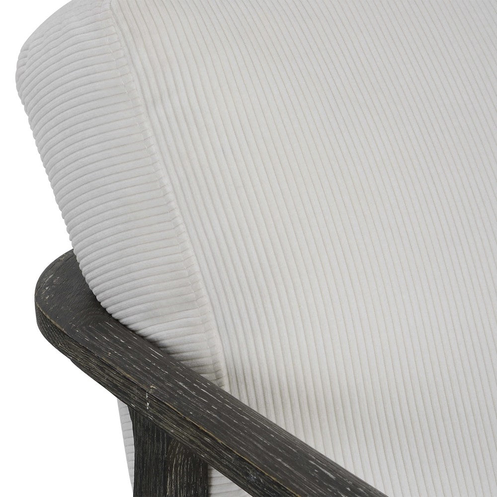 BRUNEI ACCENT CHAIR, WHITE