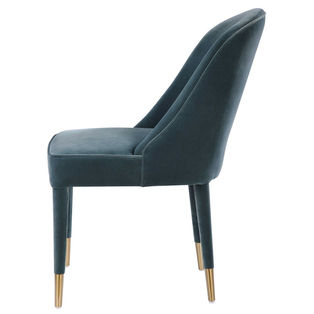 BRIE ARMLESS CHAIR, BLUE, 2 PER BOX, PRICED EACH