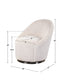 CRUE SWIVEL CHAIR, IVORY