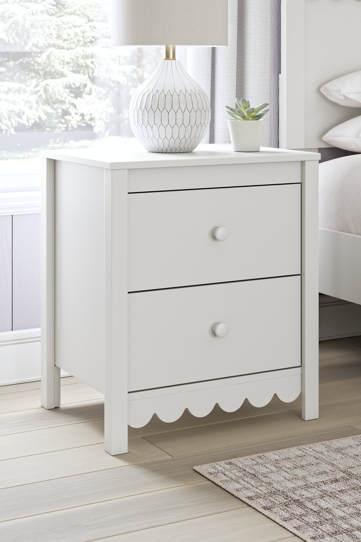 Hallityn Twin Panel Headboard with Nightstand