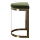 IVANNA COUNTER STOOL, BRASS - MOSS