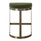 IVANNA COUNTER STOOL, BRASS - MOSS