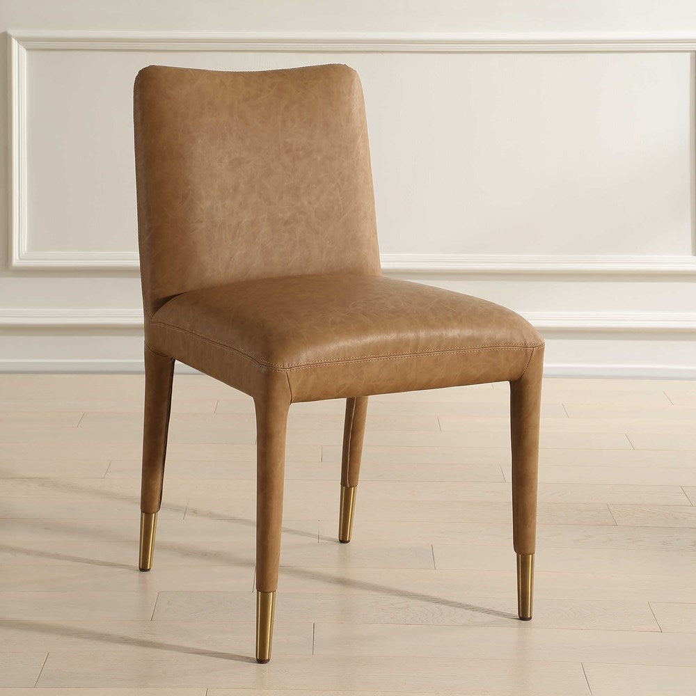 CONIFER DINING CHAIR, CAMEL, 2 PER BOX, PRICED EACH