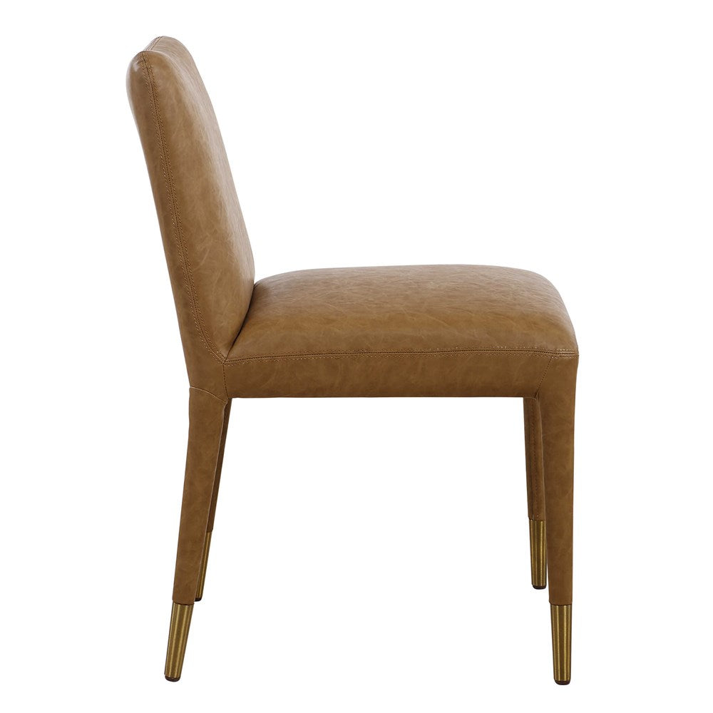 CONIFER DINING CHAIR, CAMEL, 2 PER BOX, PRICED EACH