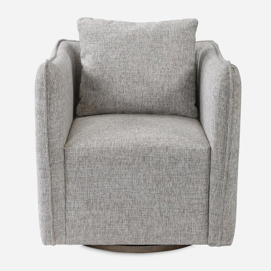 Corben Swivel Chair, Stone