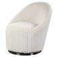 Crue Swivel Chair, Ivory