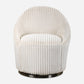 Crue Swivel Chair, Ivory