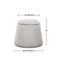 Gumdrop Ottoman, White