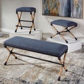 Firth Small Bench, Navy